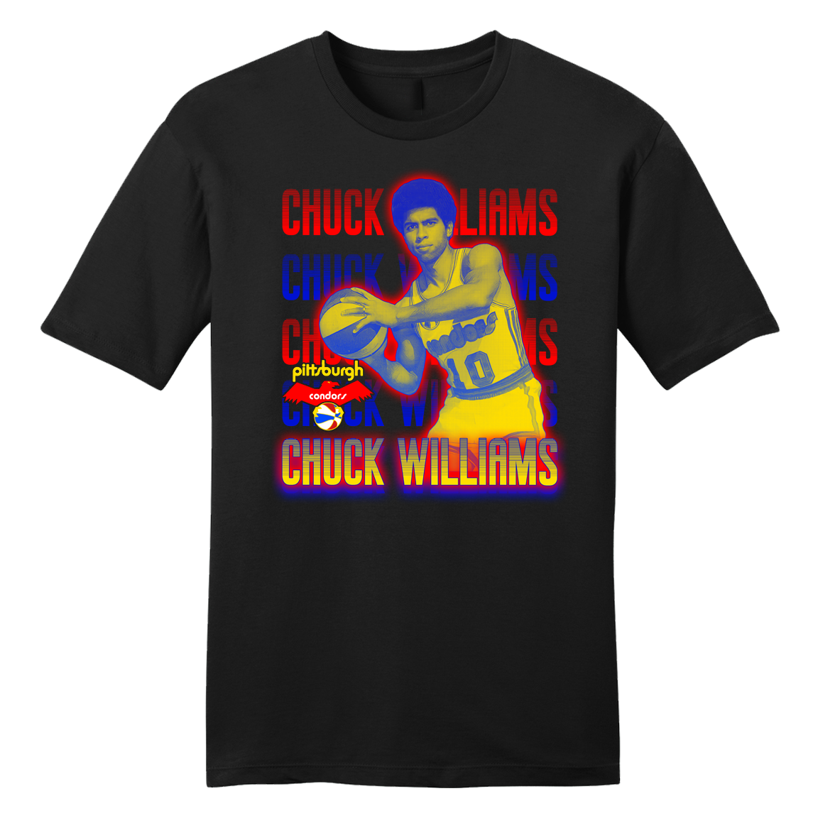 Official Chuck Williams ABA Player Tee