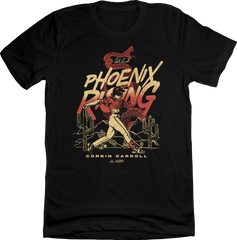 Phoenix Rising Corbin Carroll MLBPA black T-shirt In The Clutch