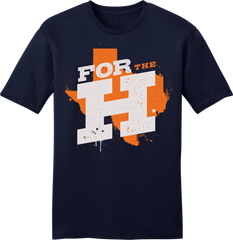 For the H - Houston Rally Tee Navy