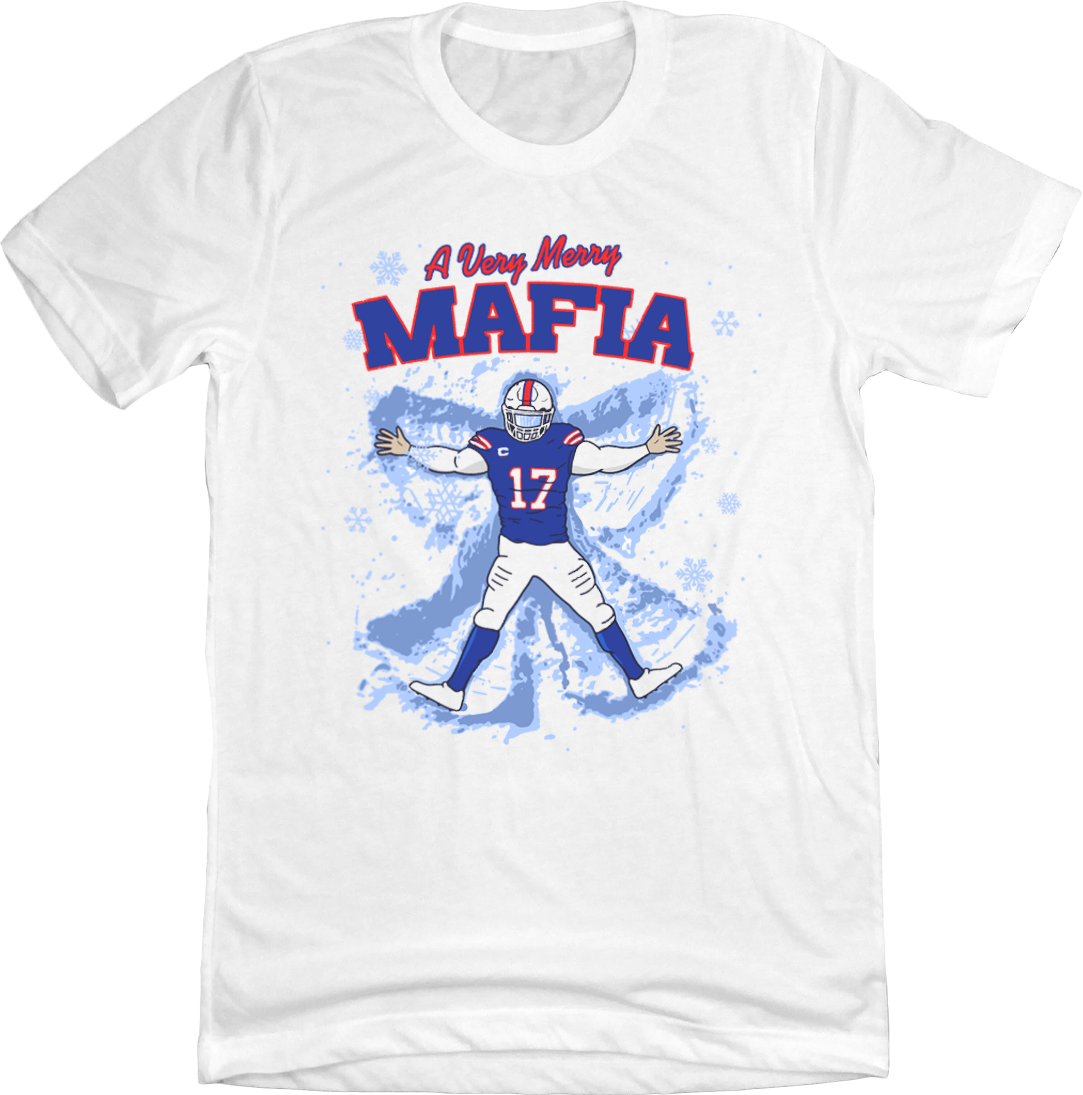 A Very Merry Mafia | Buffalo Football in the Snow white T-shirt In The Clutch
