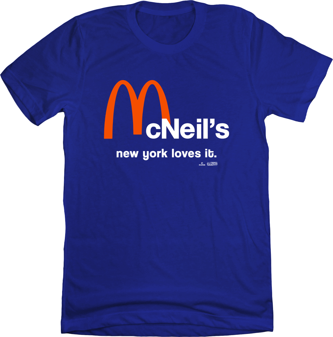 Jeff McNeil's MLBPA Tee Royal Blue In The Clutch