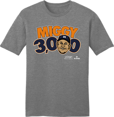 Miggy 3000 Official MLBPA T-shirt heather grey