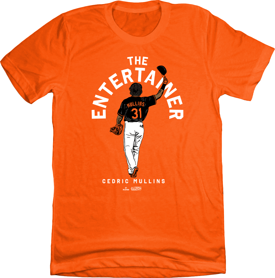 The Entertainer Cedric Mullins MLBPA Tee Orange In The Clutch