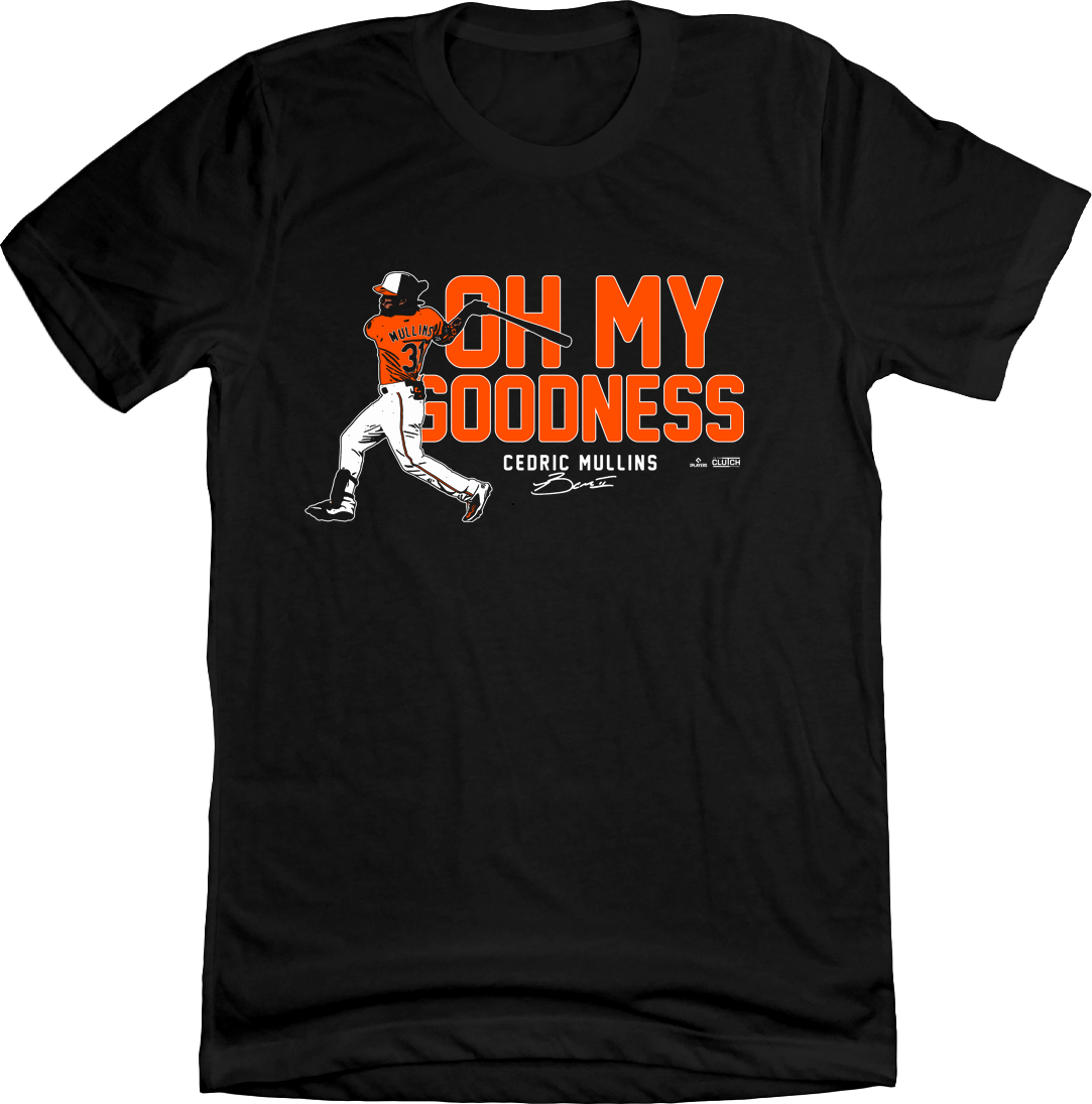 Cedric Mullins, Oh My Goodness MLBPA Tee Black In The Clutch