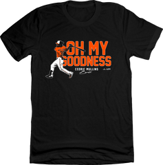 Cedric Mullins, Oh My Goodness MLBPA Tee Black In The Clutch