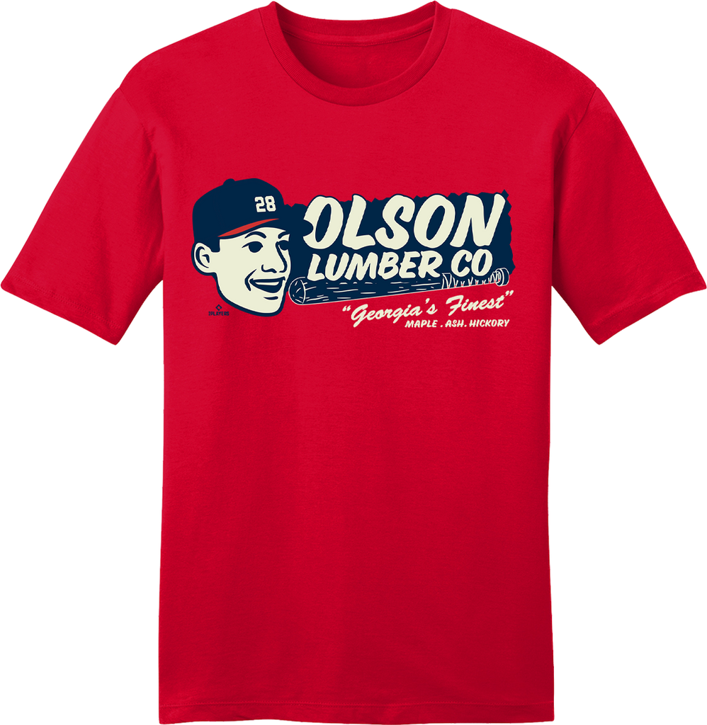 Olson Lumber Co. Matt Olson MLBPA Tee | Atlanta Baseball Gear | In The ...