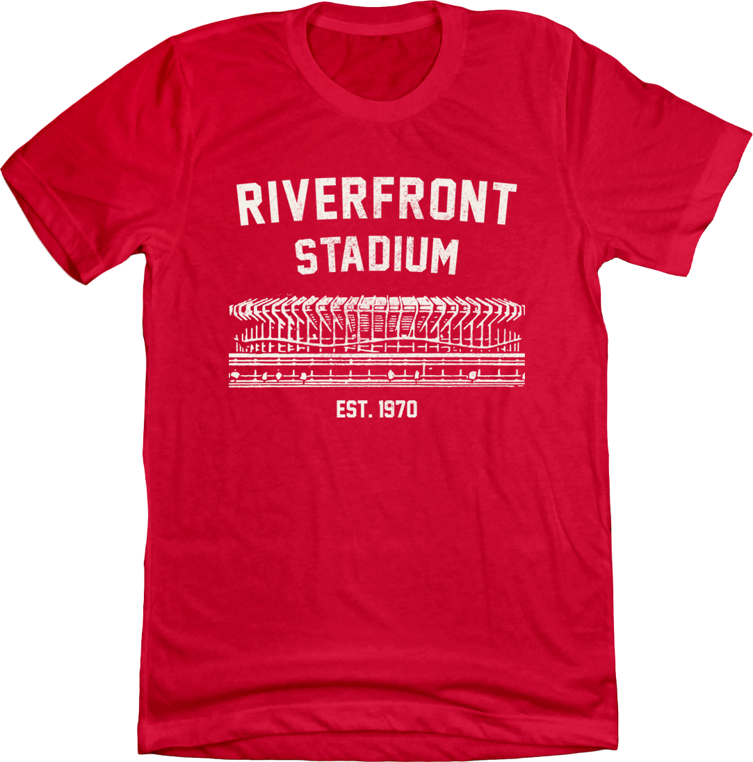 Riverfront Stadium Established 1970 T-shirt In The Clutch