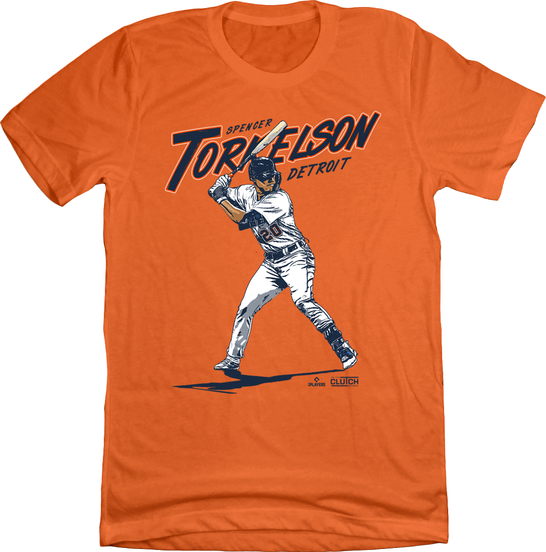 Spencer Torkelson At Bat MLBPA T-shirt, Detroit Baseball Apparel