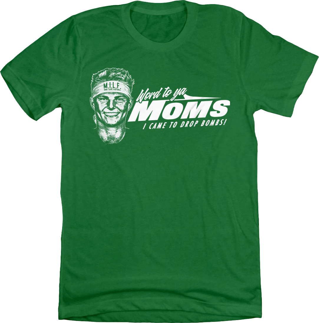 Wilson Word To Ya Moms T-shirt green